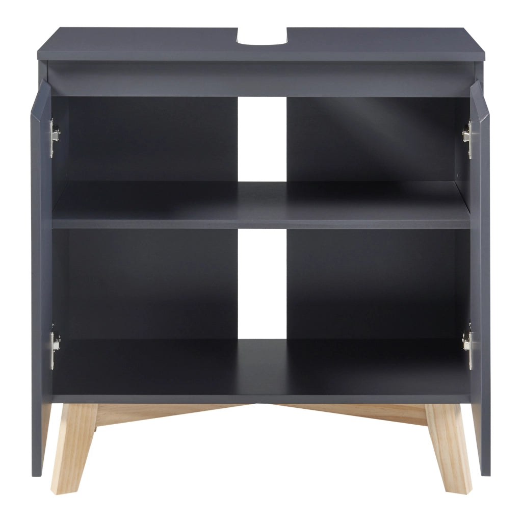 Armadio Sottolavabo Overath 60 x 60 x 30 cm Grigio [en.casa]