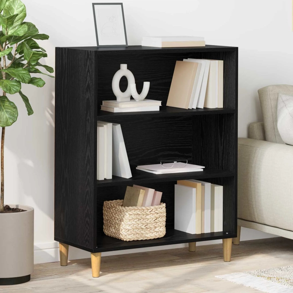 Credenza Rovere Nero 69,5 x 32,5 x 90 cm Legno ingegnerizzato 880703