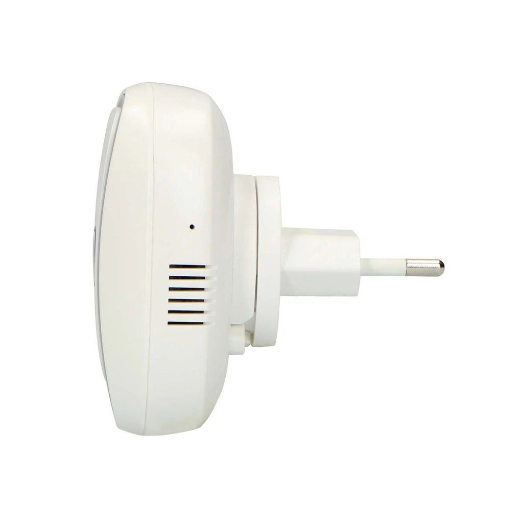 Rilevatore di Gas Metano a Presa con Allarme Sonoro 70 dB Certificato EN50194 Bianco / Grigio Alecto