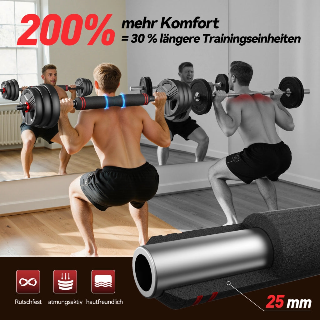 Set manubri regolabili 10-20kg ¨C zephmum ¨C 2 pezzi, kettlebell, bilanciere