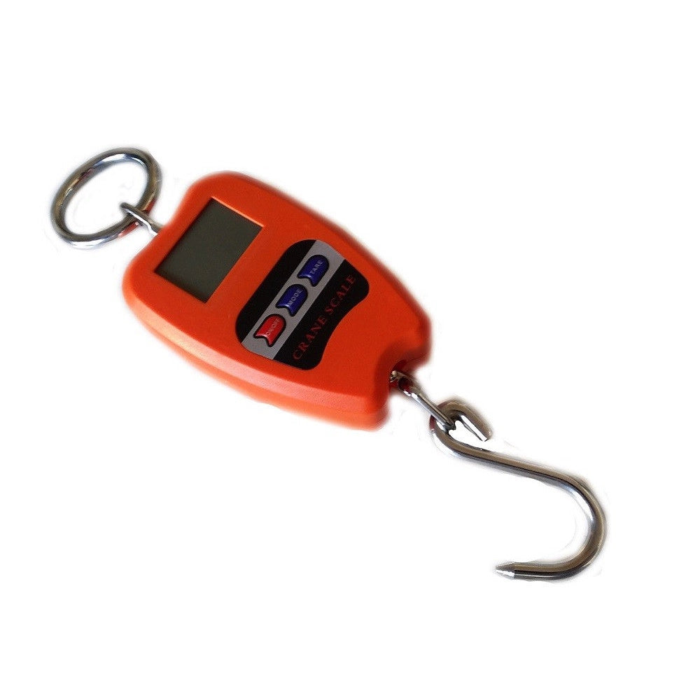 Trade Shop - Bilancia Digitale Professionale Gancio Dinamometro Molla 200 Kg Sospesa Molla -