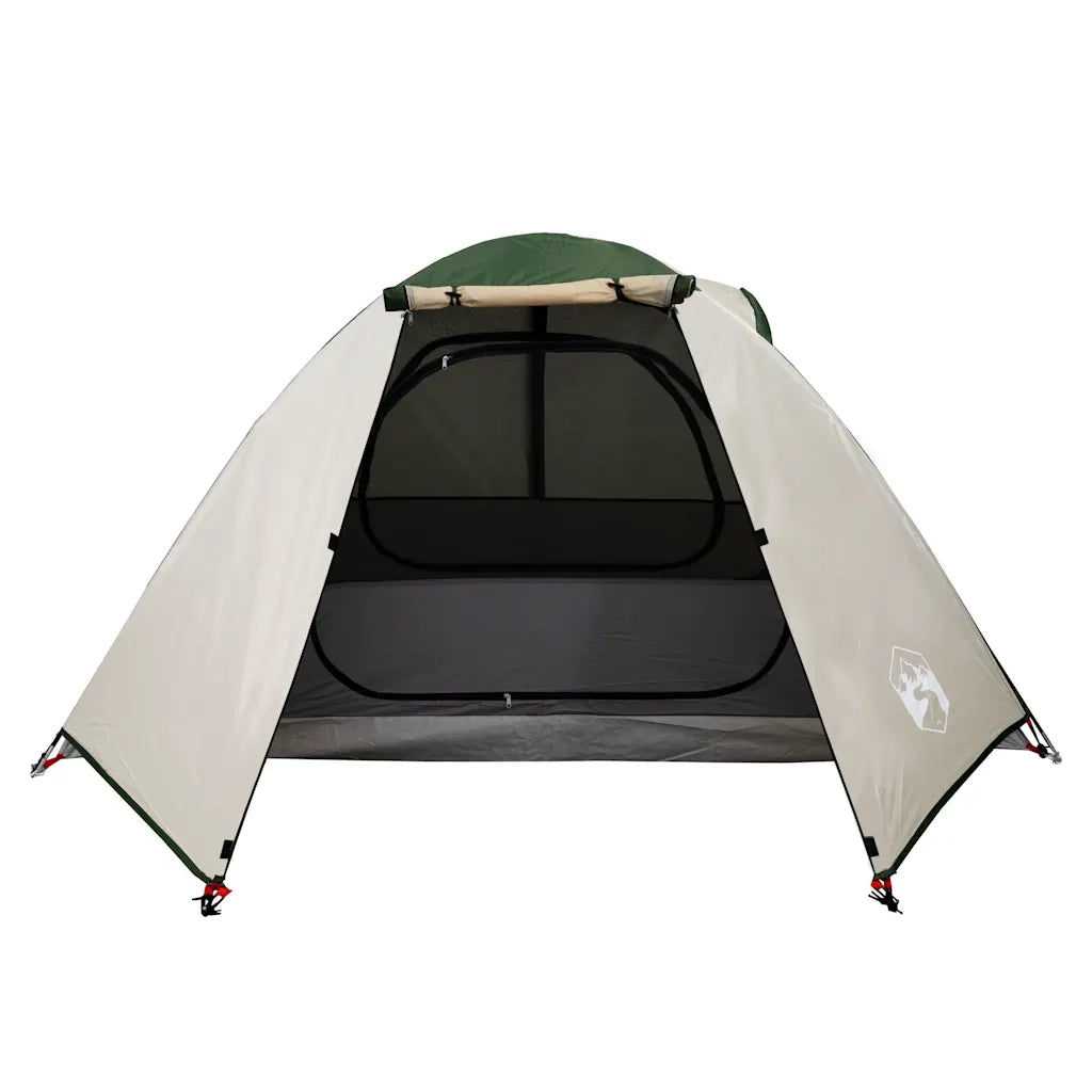 Tenda da Campeggio a Cupola per 2 Persone-Tenda per Escursionismo Verde Impermeabile 231404