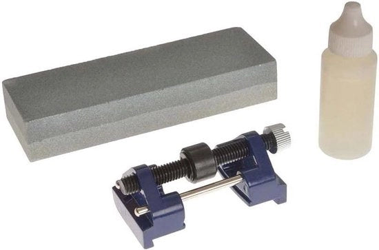 Set di affilatura a tre pezzi con pietra di affilatura guida - per becco a punta 10507932 Set di pietre di affilatura a diamante