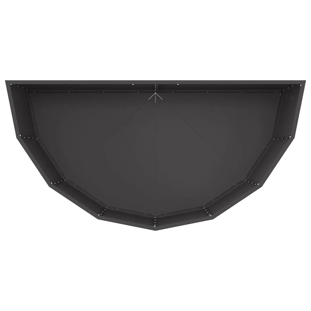 Fioriera | Cassetta per fiori | Vaso Nero 120 x 60 x 50 cm Acciaio
