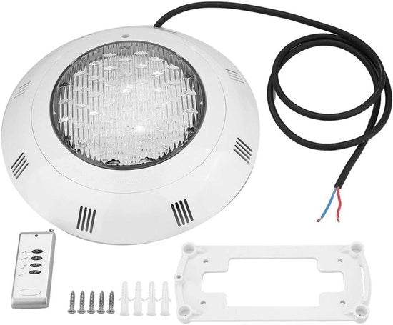 Onderwaterverlichting RGB per impianto di piscina e laghetto con telecomando - Impermeabile - Illuminazione suggestiva - Adatta per feste di giardino - 30W 300 lampadine LED