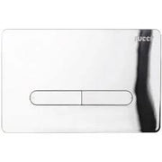 PLACCA DI COMANDO ECO TRATTO DOPPIO TASTO  CROMATA     PUCCI