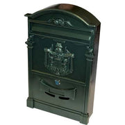 CASSETTA POSTA REGIA DOMUS  ALLUMINIO PRESSOFUSO VERDE MM 260X90 H.MM 410