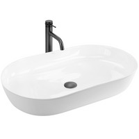 Lavabo Da Appoggio In Ceramica Cleo 71 White-rea