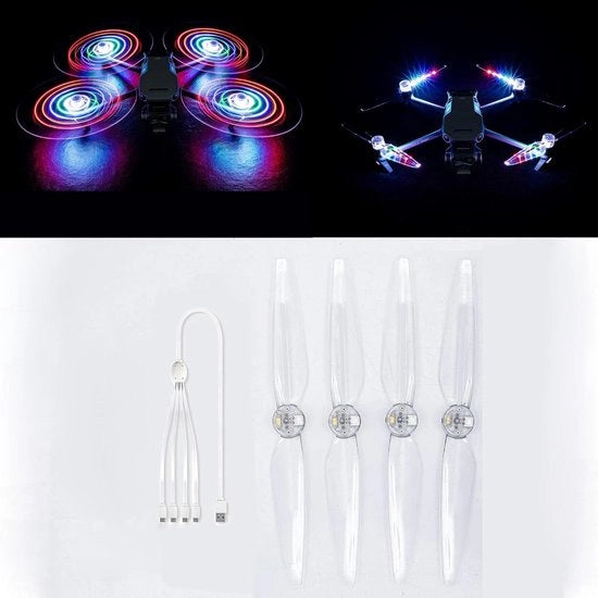 Propulsori per Drone DJI Mavic 3 Pro/Mavic 3 Classic/Mavic 3/Mavic 3 Cine - Illuminazione LED Volo Notturno Lame di Illuminazione Accessori Requisiti Accessori.