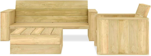 Set di mobili da giardino 3 pezzi, set da giardino, set da giardino, mobili da giardino, mobili da giardino, set da giardino, divano da giardino, terrazza, legno di pino impregnato