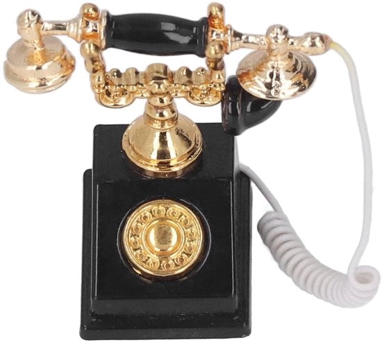 Decorazione per Casa di Bambola - Miniatura di Telefono - 1:12 - Accessorio Decorativo - Materiale di Alta Qualità - Opera di Alta Qualità - Miniatura di Telefono