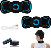 Massaggiatore corpo full-body 5-in-1 con design wireless, sei modalità, adesivi con microcorrente.
