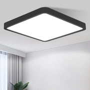 ZMH Lampada da soffitto plafoniera LED quadrata nera 23 cm 6500K per soggiorno cucina corridoio