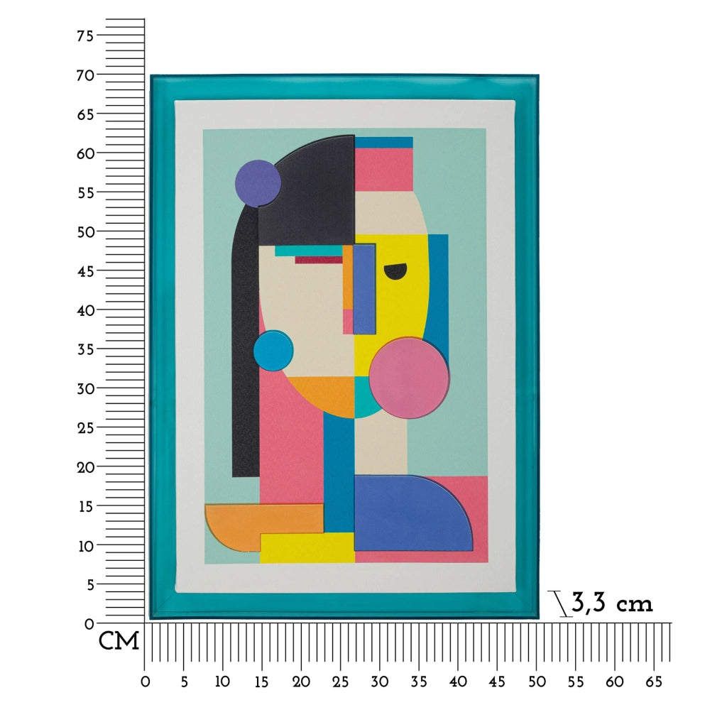 Bamiri, Quadro Materiale Struttura in Plastica, 50x70h cm Multicolore