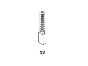 SPAZZOLE A CARBONCINO PER ELETTROUTENSILI MODELLO 38- - STAYER 1719 mm.6,2x6,2x13h. - 8 pezzi