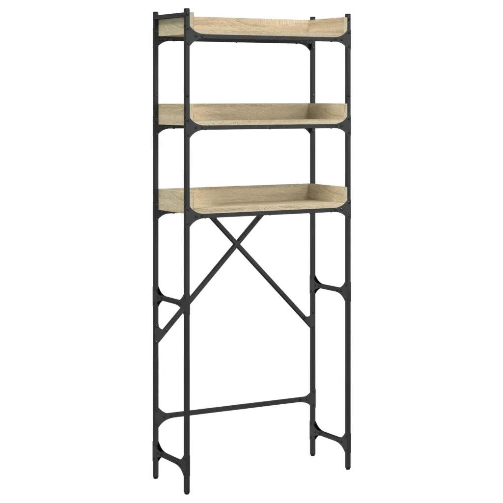 Scaffale per Lavatrice Rovere Sonoma 67x25x163 cm Multistratocod mxl 86315