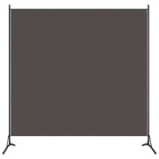 Paravento-Divisorio Antracite 175x180 cm in Tessuto