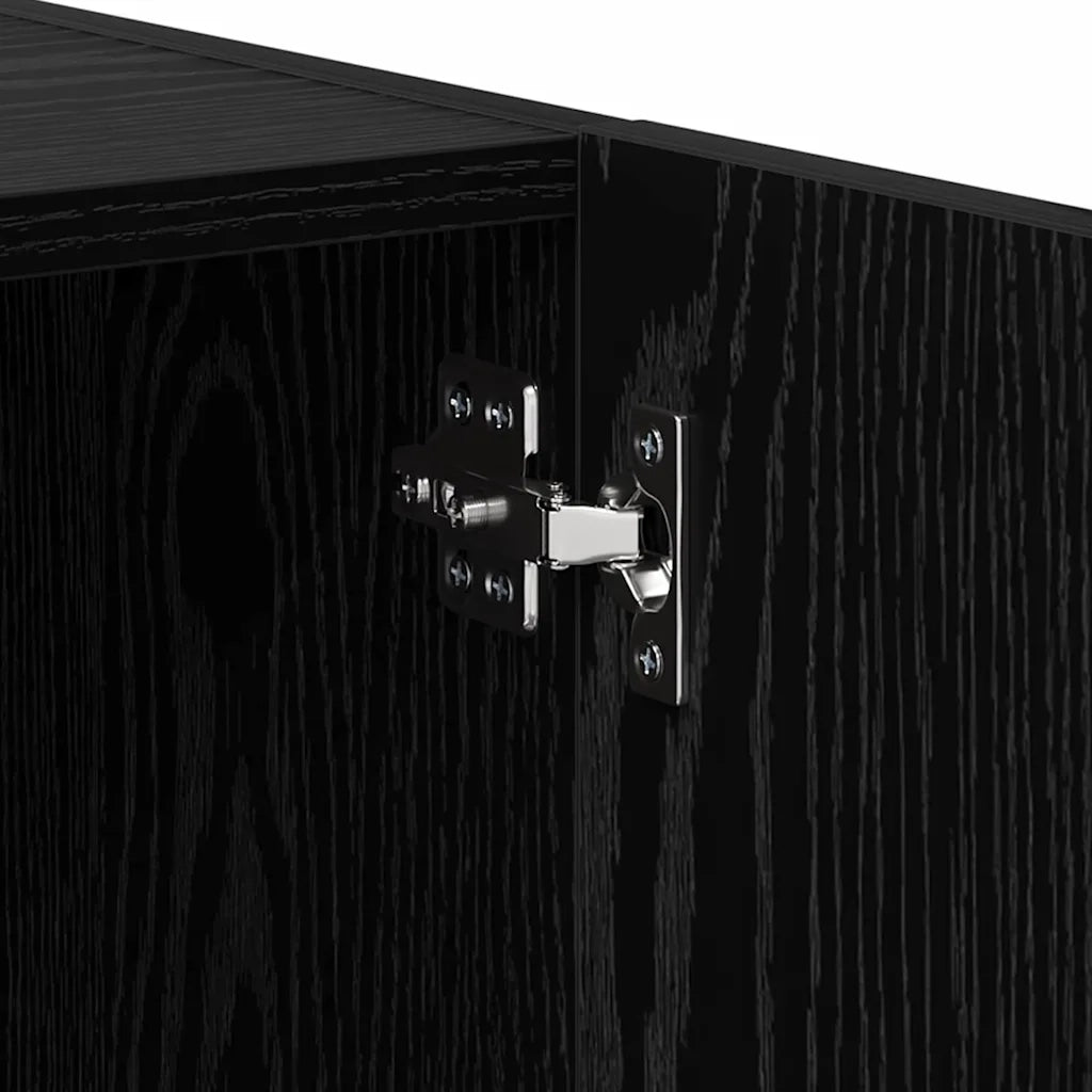 Armadio da Notte 2 pcs Rovere Nero 40 x 40 x 50 cm 880606