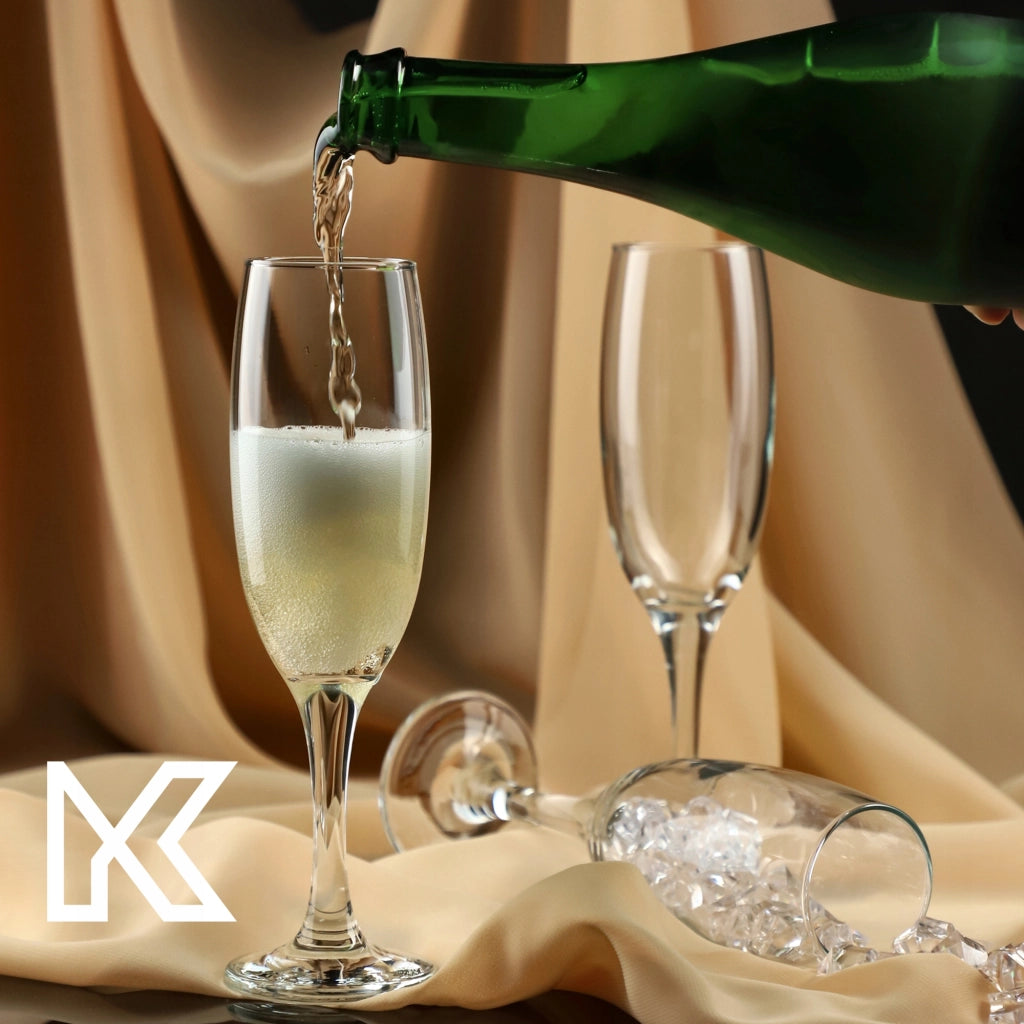 Set di 6 bicchieri da champagne/prosecco KADAX da 220 ml