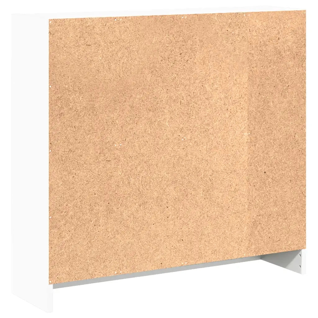 Libreria Bianca 80x24x75 cm in Legno Multistrato 800891