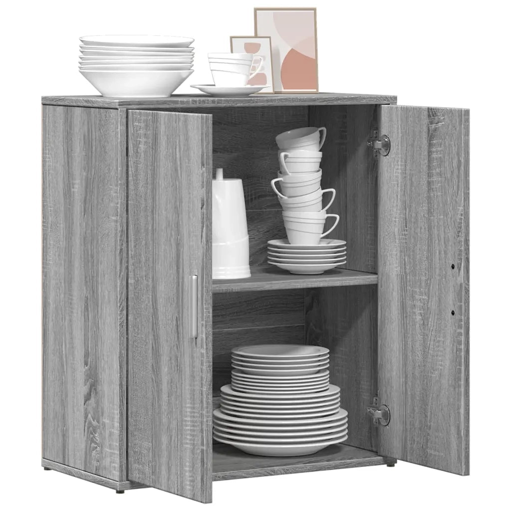 Credenza Grigio Sonoma 60x31x70cm in Legno Multistrato 840462