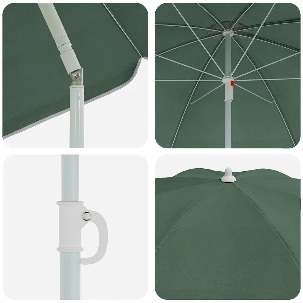 Ombrellone Verde 161 x 161 x 193 cm Poliestere 4010657