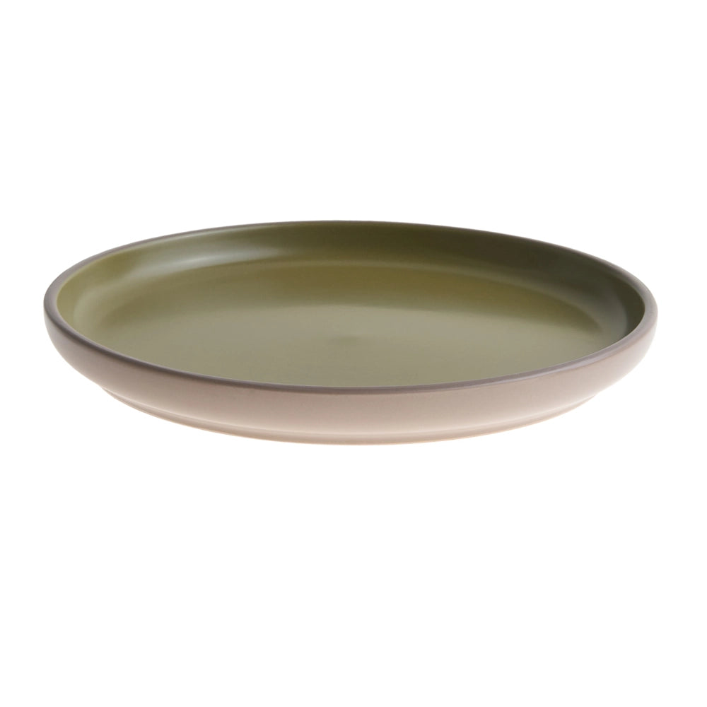 Servizio da tavola 16 pezzi in gres beige e blu elegante per cucina e sala da pranzo con finitura smaltata colorata per 4 persone