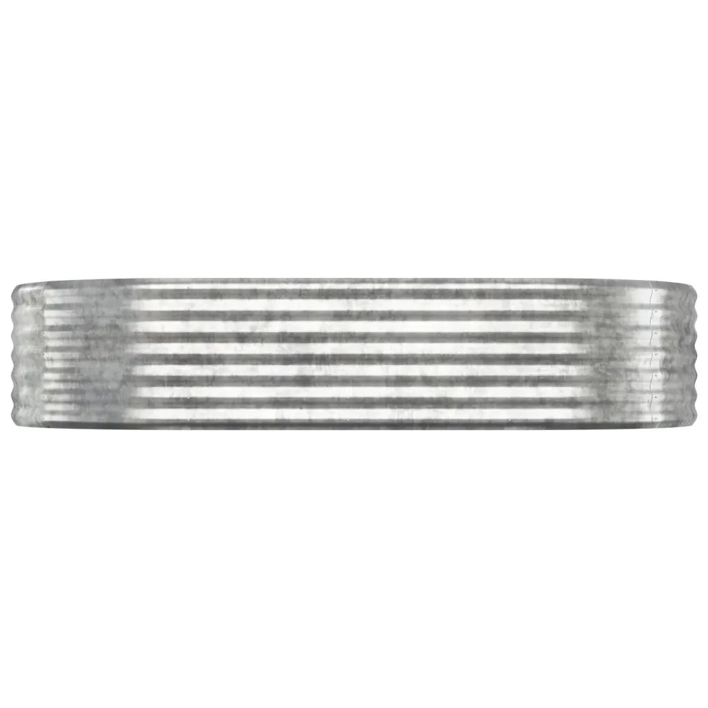 Fioriere | Cassetta per fiori | Letto Giardino Acciaio Zincato 175x100x36cm Argento