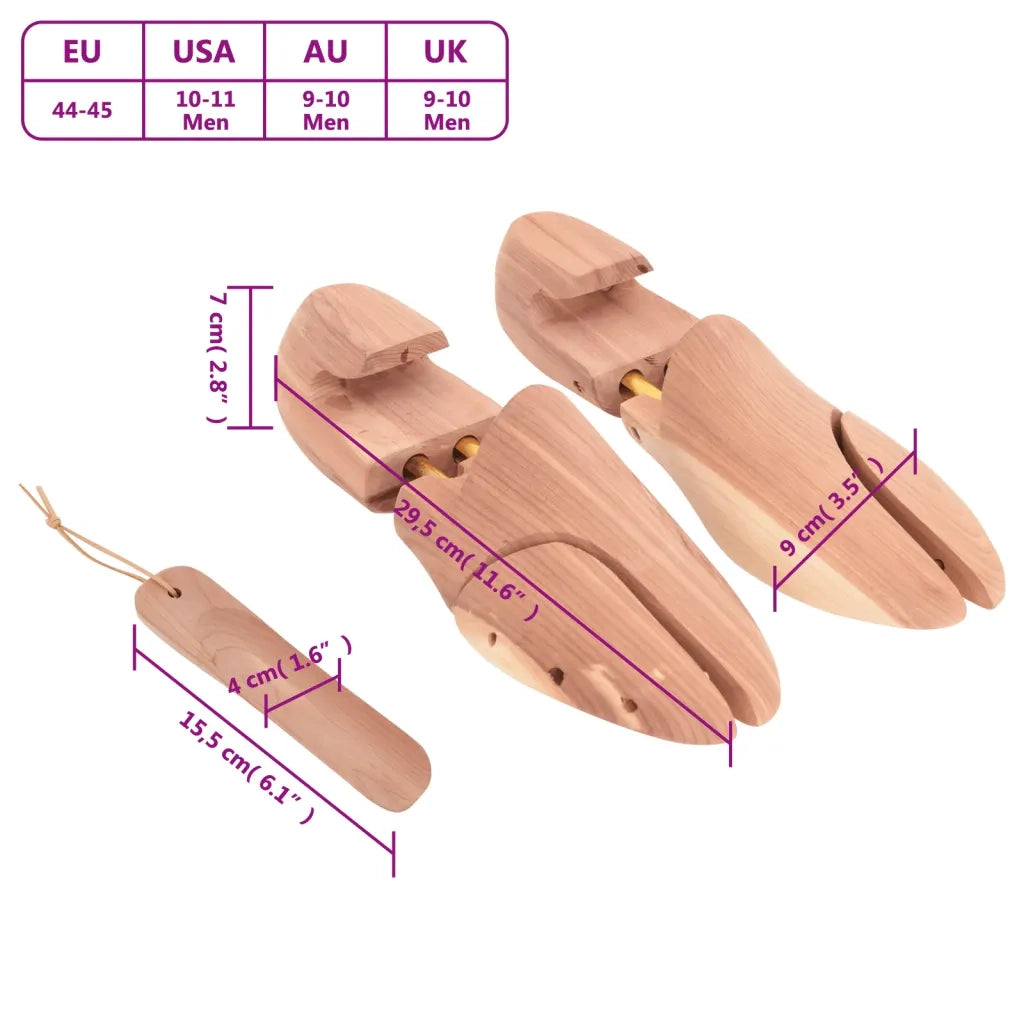 Allarga Scarpe con Calzascarpe EU 44-45 Legno Massello Cedro 155240