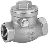 Terugslagklep 1/2 Pollici - Acciaio Inossidabile - Alta Pressione 200PSI - Resistente alla Corrosione - Buona Capacità di Chiusura - Per Acqua/Oli/Alcali - Klep
