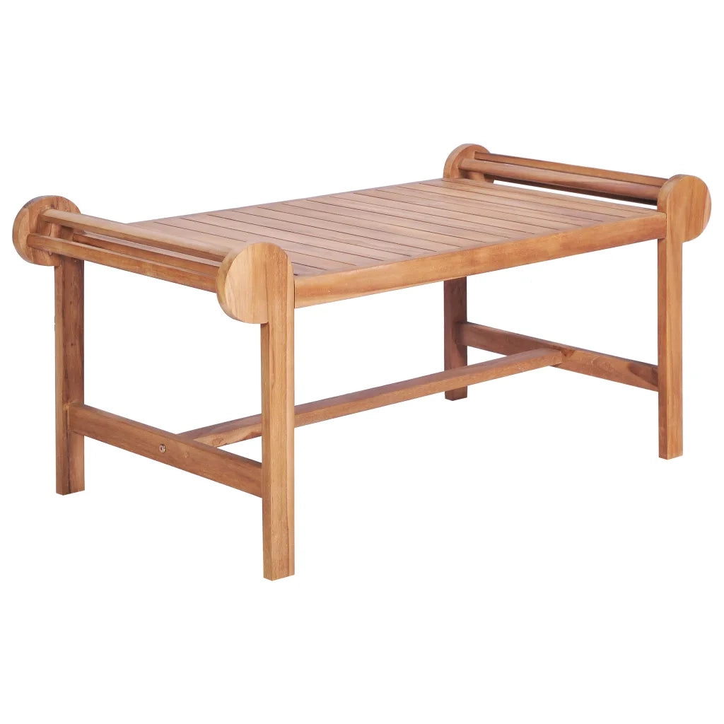 Tavolino da CaffÃ¨ 100x50x45 cm in Massello di Teak cod mxl 5960