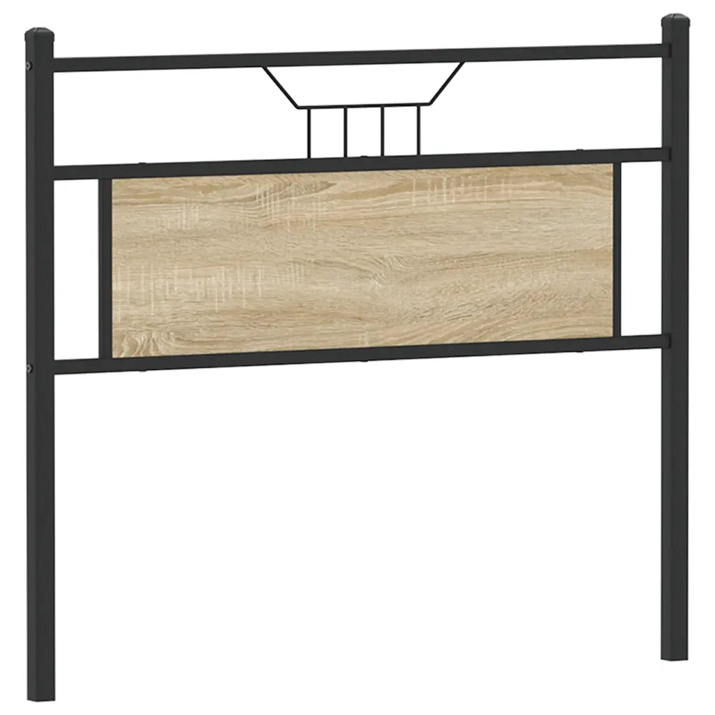 Testiera di Ricambio Rovere Sonoma 107 cm in Legno Multistrato e Acciaio 4106822