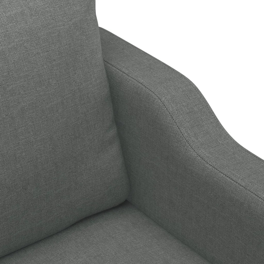 Divano | Divano da soggiorno | Sofa a 2 Posti Grigio Scuro 140 cm in Tessuto