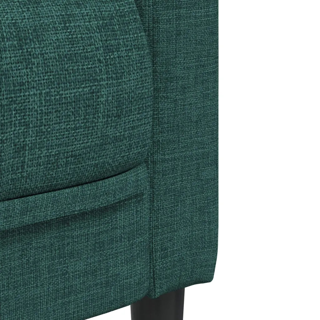 Set di Divani 3 pz Verde Scuro in Tessuto 3209233