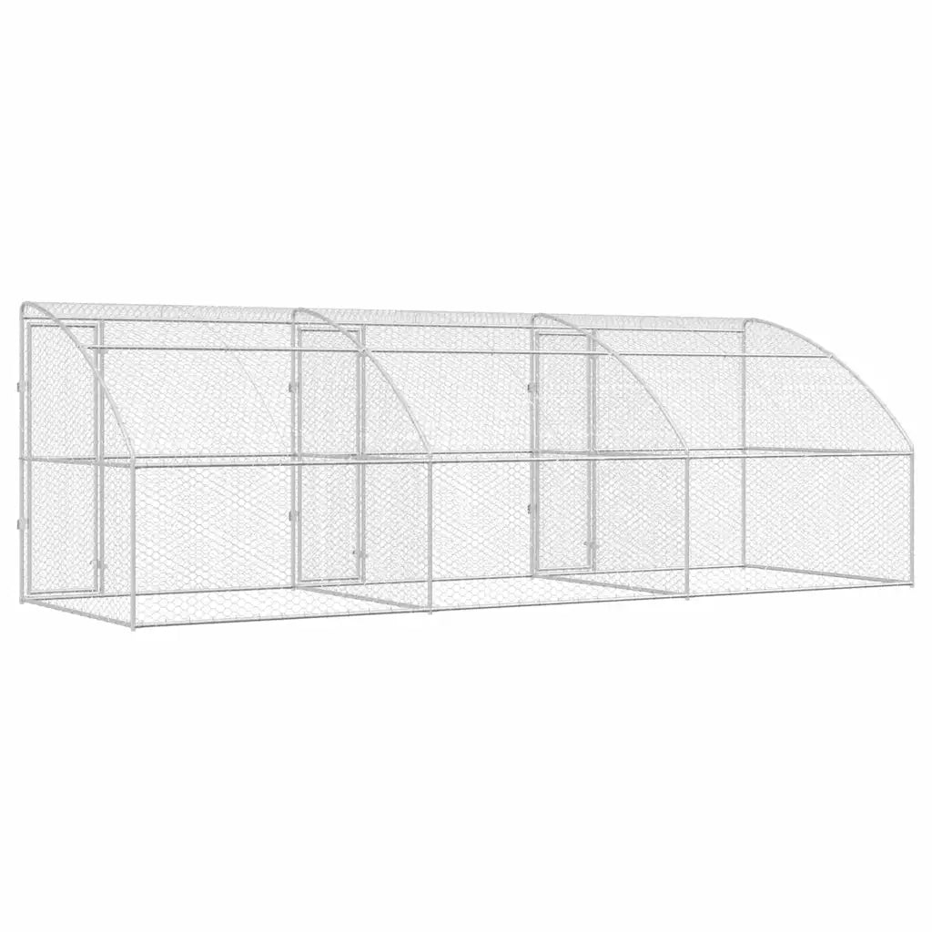 Cuccia per cani 3 pcs Argento 6 x 2 x 2 m Acciaio zincato 3368334