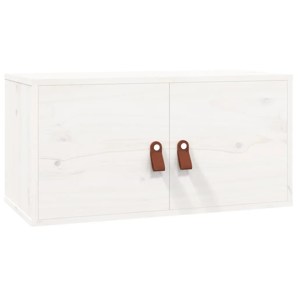 Pensili 2 pz Bianchi 60x30x30 cm in Legno Massello di Pino cod mxl 33254