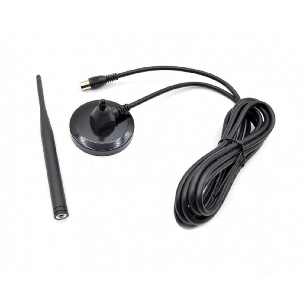 Trade Shop - Antenna Di Segnale Tv Per Interni 1080p Base Magnetica Con Cavo Coassiale Q-a162 -