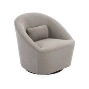 Poltrona girevole 360° con cuscino, grigio