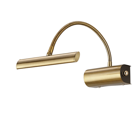 Applique Led Parete Interno con Flessibile Metallo Anticato Curtis GD Trio