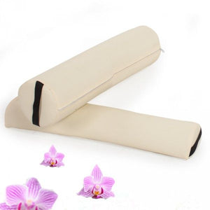 Kit massaggio professionale sgabello + cuscino mezzo cilindro + cuscino rullo beige 08_0000470