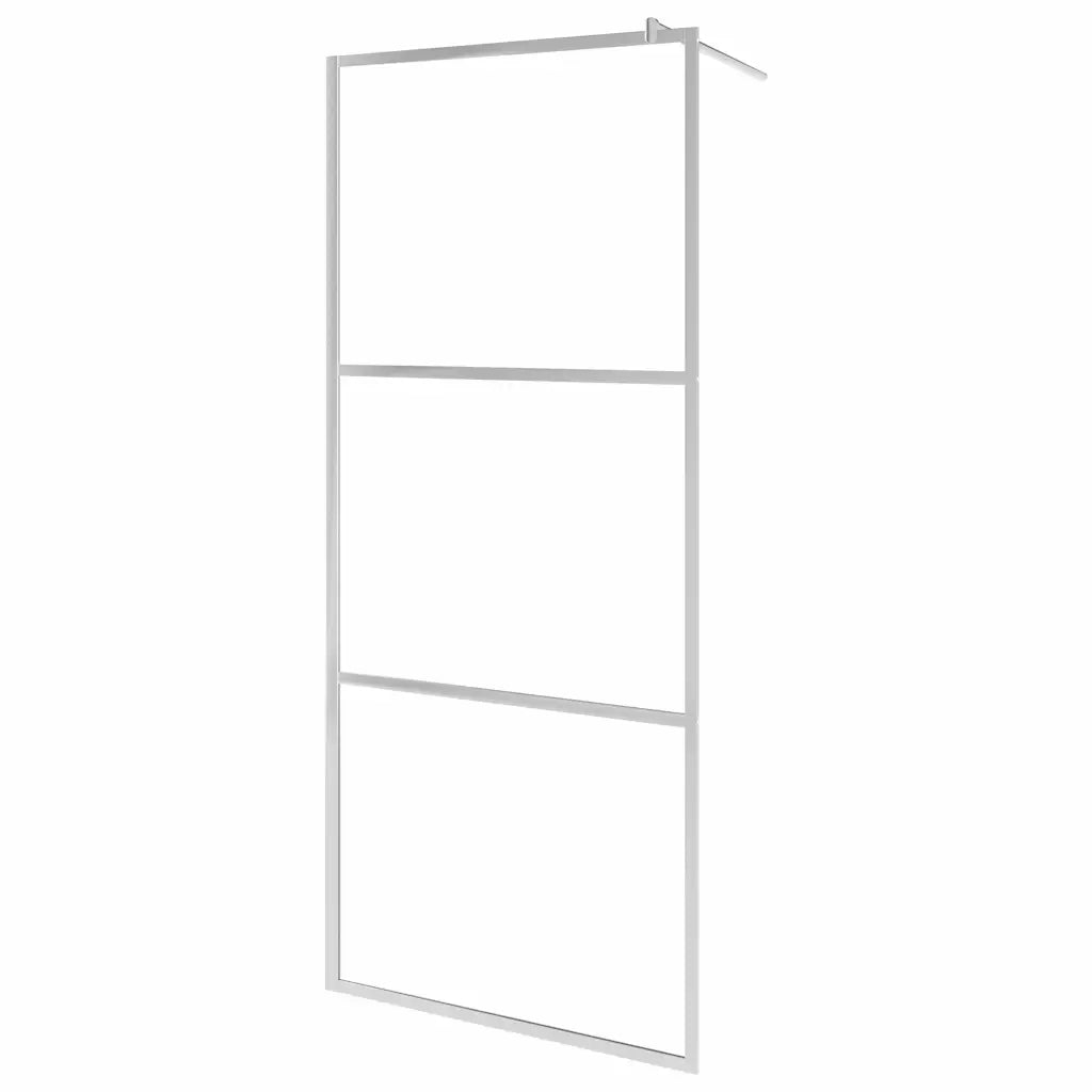 Parete per Doccia Walk-in in Vetro Smerigliato ESG 80x195 cm CFW3190141