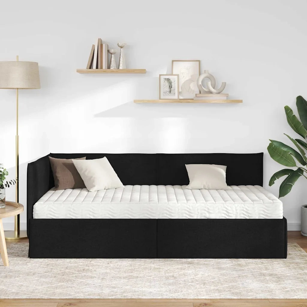Struttura Letto Angolare con Materasso 2 pcs Verde Velluto 3393999