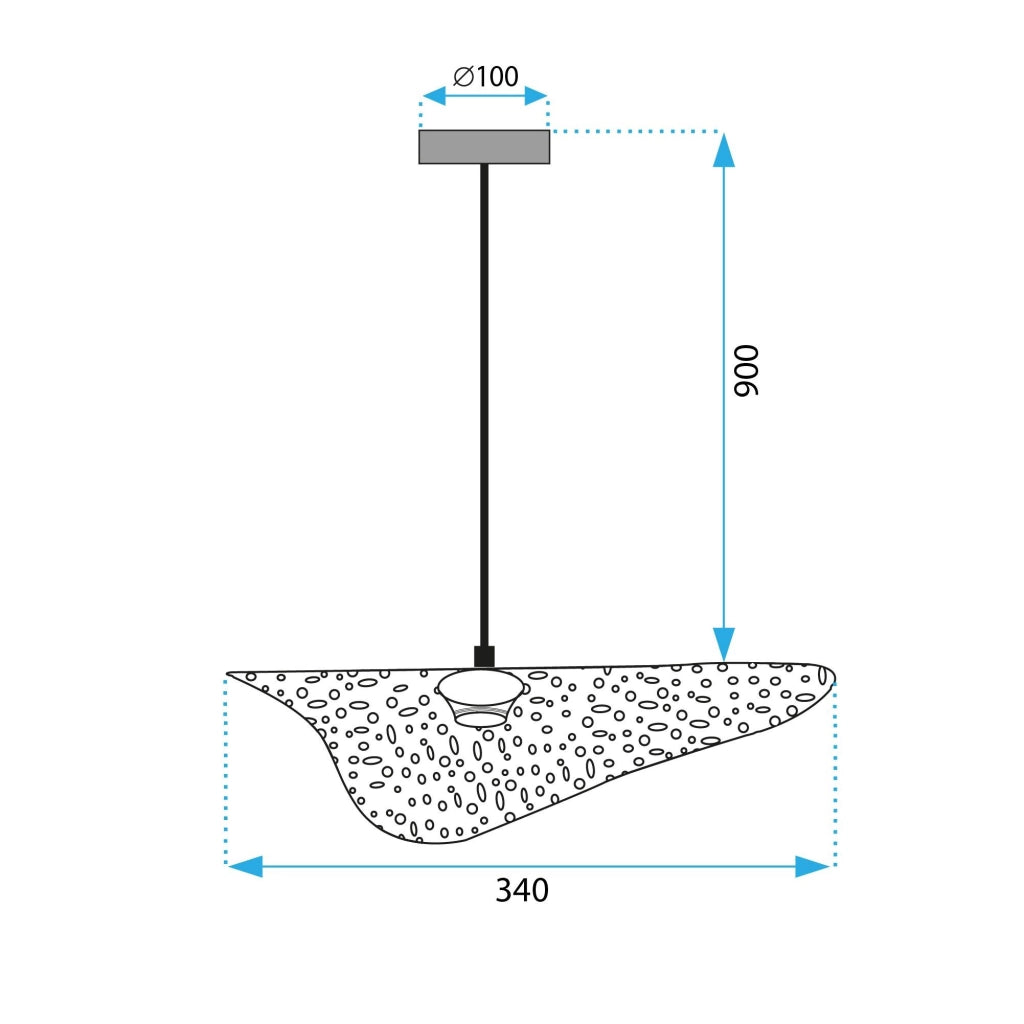 Lampada Da Soffitto APP1467-1CP Black/gold
