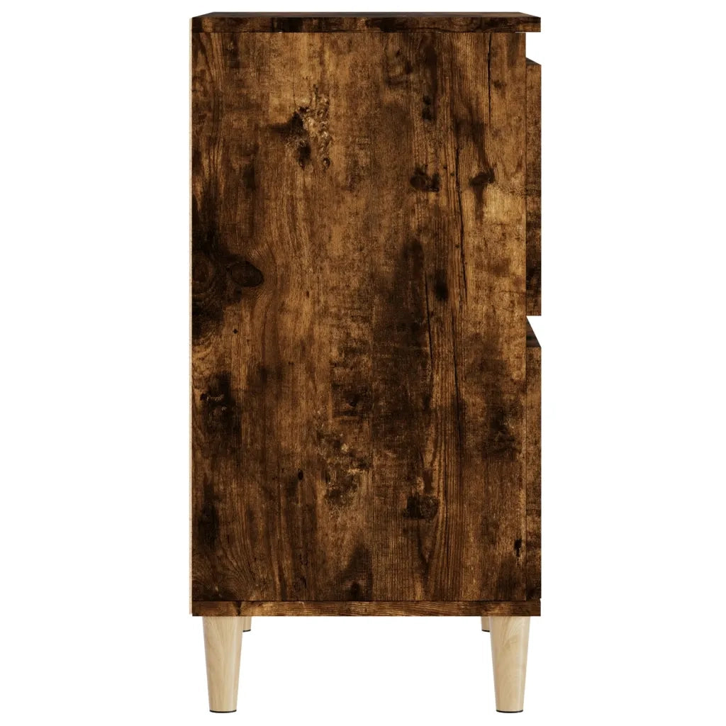 Credenze 3pz | Madia | Buffet da pranzo | Armadio da pranzo Rovere Fumo 60x35x70 cm in Legno Multistrato