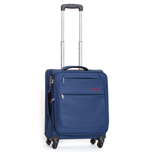 Trolley Valigia Morbida Bagaglio a Mano in Poliestere 4 Ruote Ravizzoni Matisse Blu