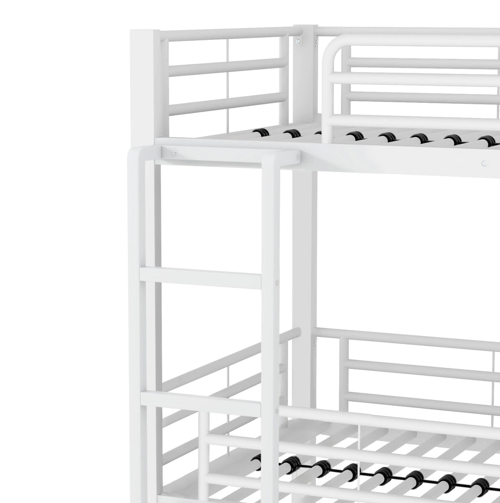 Letto a castello triplo in metallo 90x200 cm