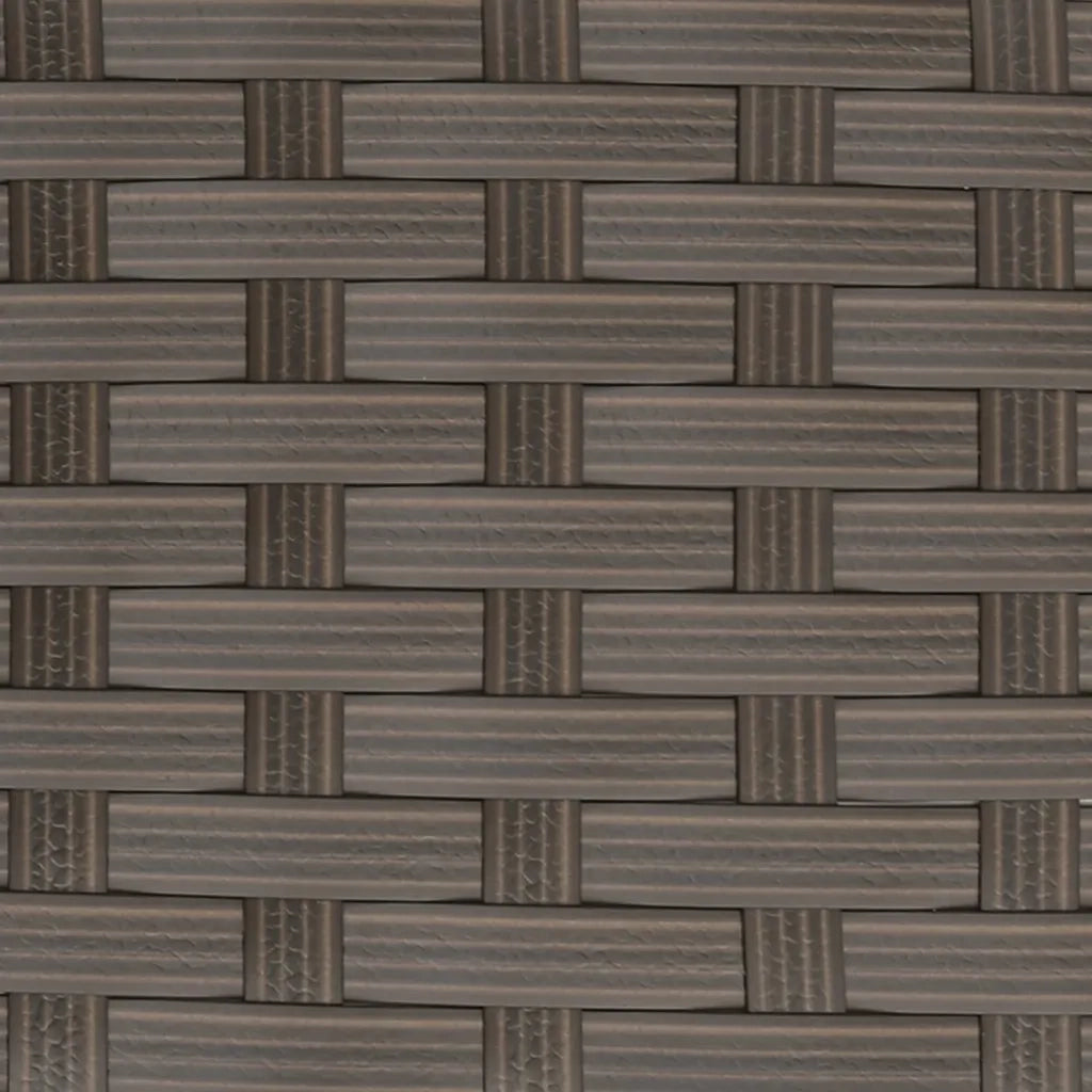 Divano a Forma di L con Cuscini in Polyrattan Marrone cod mxl 71040