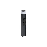 Paletto giardino 50cm quadrato nero G9 11W IP44 Kanlux