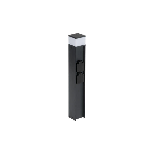 Paletto giardino 50cm quadrato nero G9 11W IP44 Kanlux