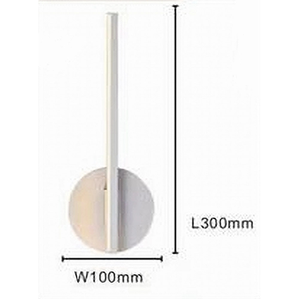 Trade Shop - Applique Da Parete Led 13 W Lineare Orientabile Bianco Lampada Luce Fredda 50377 -